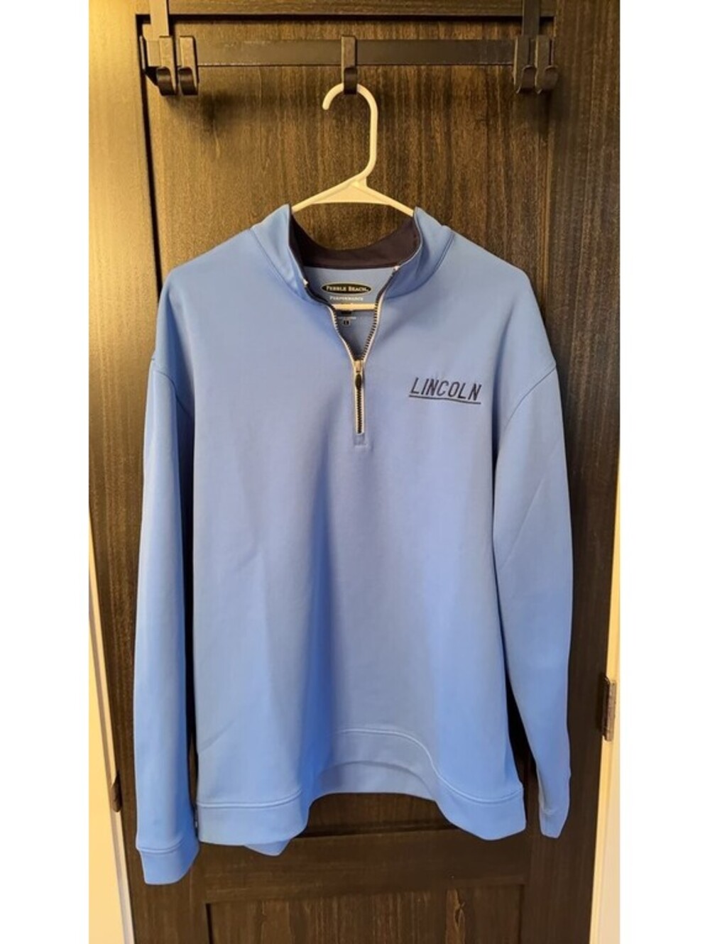 Pebble Beach Performance Lincoln Blue Pullover 0174